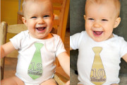 baby tie stickers for baby suits