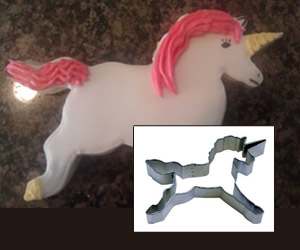 unicorn shape cookie cutter