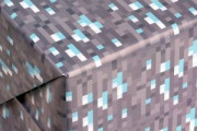 minecraft game inspired diamond design gift paper