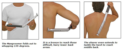 back hair shaver usage guide from mangroomer