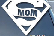 special super mom sticker for car window