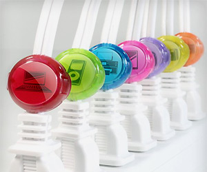 colorful Cord Identifiers for cables management