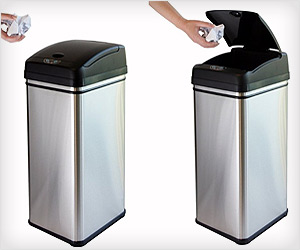 touchless trash can lid open automatically with sensor movement