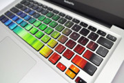 Rainbow colorful sticker for MacBook keyboard
