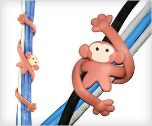 Monkey tie for cables and cords organize