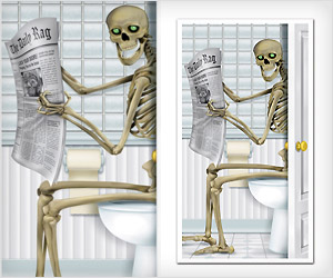 Fun Skeleton Door Sticker for Halloween theme party Fun Skeleton Door Sticker for Halloween theme party