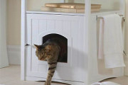 Pet litter house that looks like night stand table