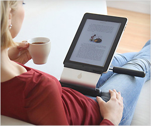 Use iPad in lap on sofa or bed with irest stand