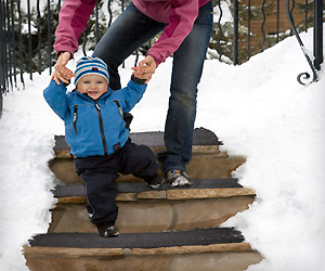 Heated Stairs mats for automatic snow melting