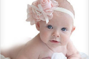 Baby girl flower head band