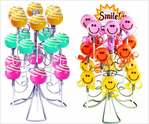 display lollipops in a stand