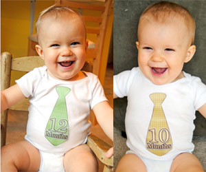 baby tie stickers for baby suits