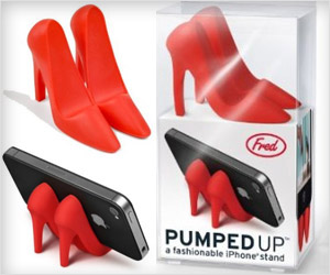 pumped up high heel red iphone stand
