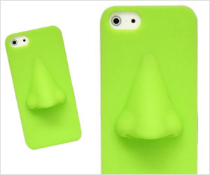 iphone cover with real looking nose