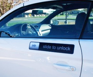 big iphone inspired slide to unlock magnet for cars