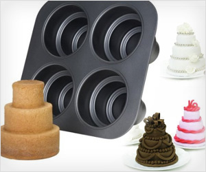 3 tier levels cake pan