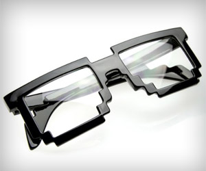 pixel design glasses for nerdy look