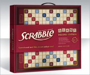 huge scrabble game made of wood - big size