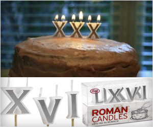 birthday candles with roman numerals for older people