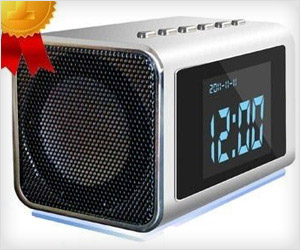 digital clock with spy camera & LCD screen to watch recorded videos