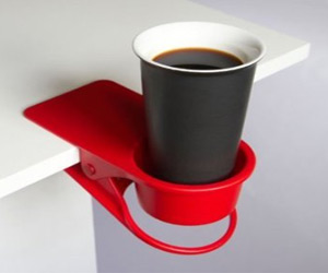 clip holder for table for keeping drink cups, phone and other small items