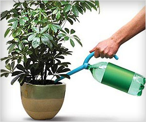 make used bottles water pourer for plants