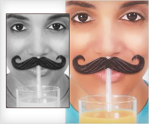 Mustache Clips for drink straws for party fun