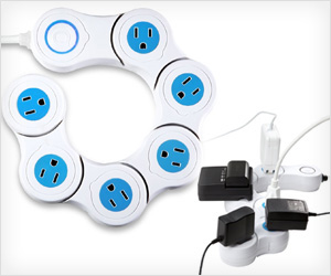 bend-able circular surge protector power strip