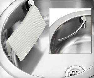 dish towel cloth and rag holder for stainless steel sink