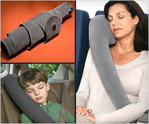 inflated travel pillow for arm like support during travel