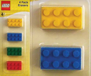 erasers for kids in shape of lego
