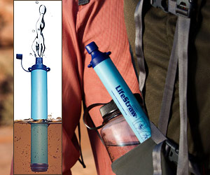 personal portable on demand water filter stick