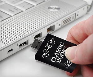 usb pen drive containing collection of 3000 classic books