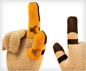 Leather guard for finger protection during work