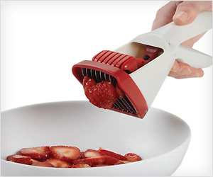 portable hand held strawberry slicer