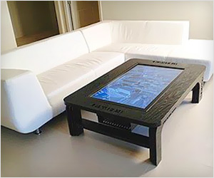 Table with Touch Screen LCD TV