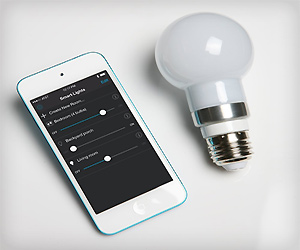 Wireless LED smart bulb controlled from iphone
