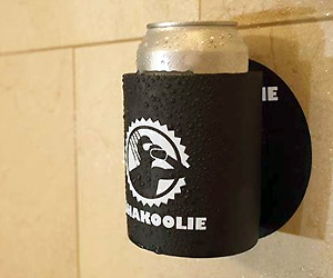 Beer Can holder sticks to Shower Wall