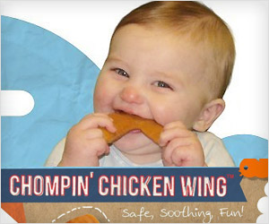 chicken wing shape teething toy