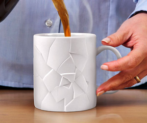 Coffee Mug with Cracks office gag gift
