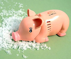 Small Pig shape tabletop Vacuum cleaning toy
