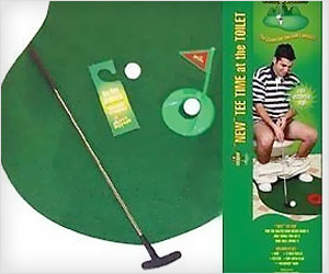 Play Golf at toilet potty seat