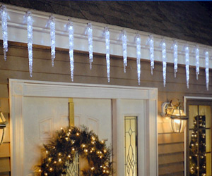 Icicle spikes shape LED lights