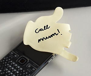 Sticky Notes in Hand Shape for office