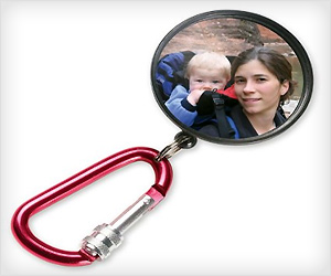 Baby Rearview Mirror to see baby while in bag pack during hiking